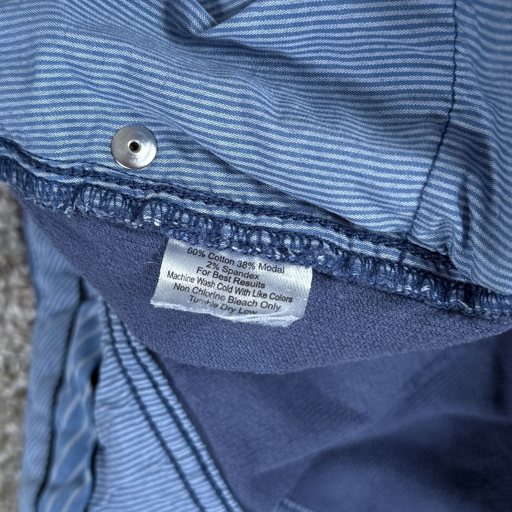 Peter Millar Pants Mens 50 Blue Cotton Modal Stretch Chino Coruduroy 5 pocket - Picture 10 of 15